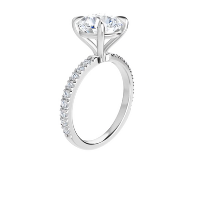 Chloe French Set Lab Diamond Ring