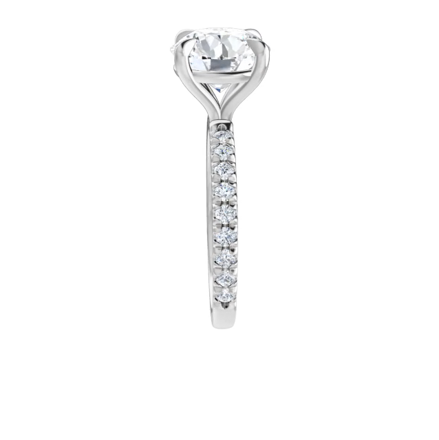 Chloe French Set Lab Diamond Ring