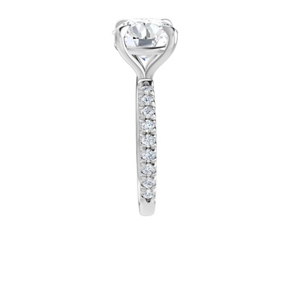 Chloe French Set Lab Diamond Ring