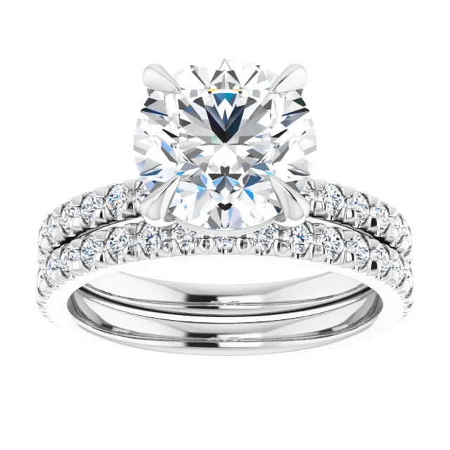 Chloe French Set Lab Diamond Ring