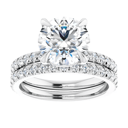 Chloe French Set Lab Diamond Ring