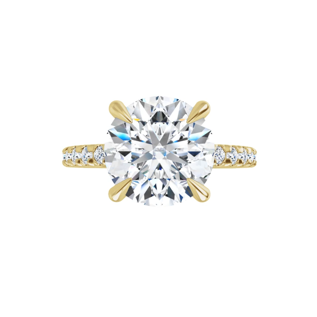 Chloe French Set Lab Diamond Ring