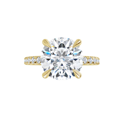 Chloe French Set Lab Diamond Ring