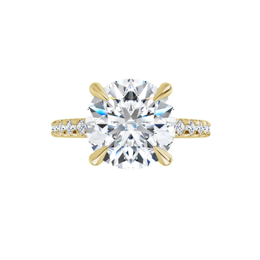 Chloe French Set Lab Diamond Ring