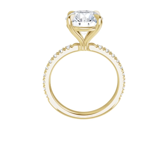Chloe French Set Lab Diamond Ring
