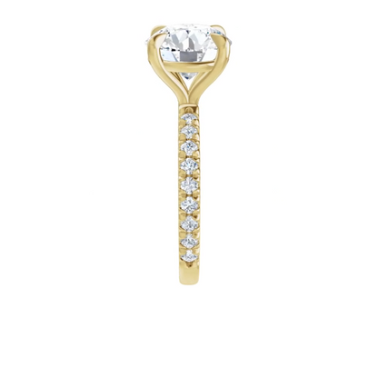 Chloe French Set Lab Diamond Ring