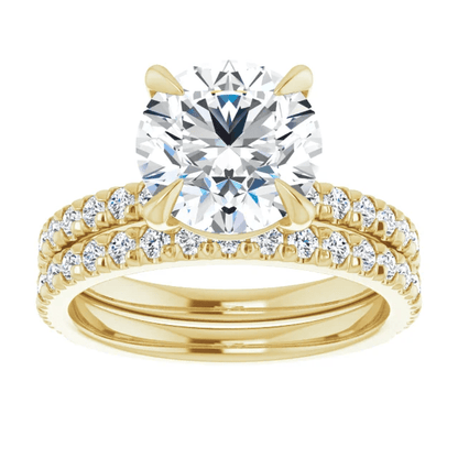 Chloe French Set Lab Diamond Ring