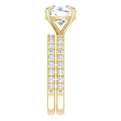 Chloe French Set Lab Diamond Ring