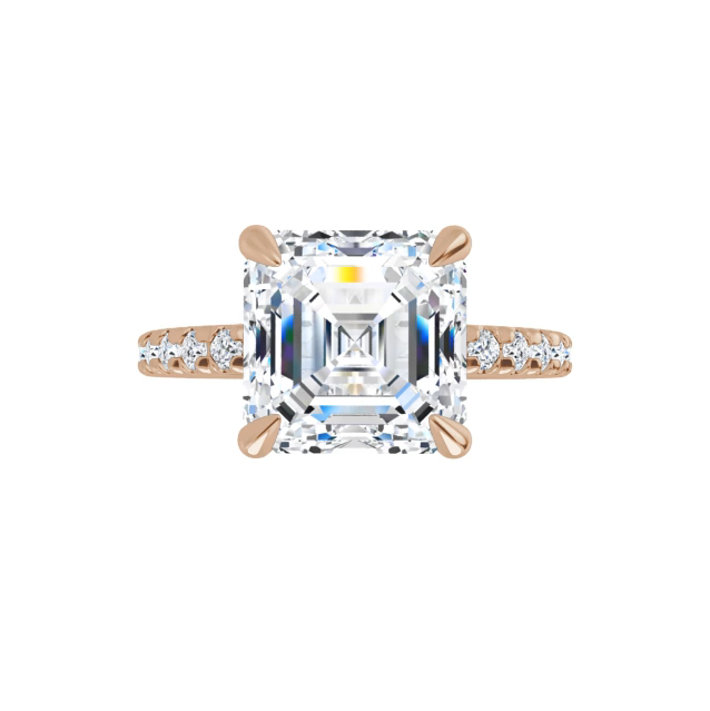 Chloe French Set Lab Diamond Ring
