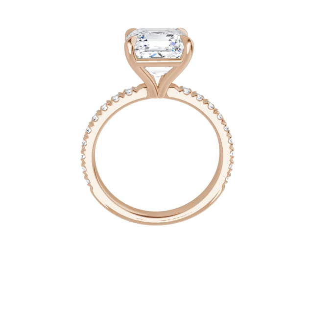 Chloe French Set Lab Diamond Ring