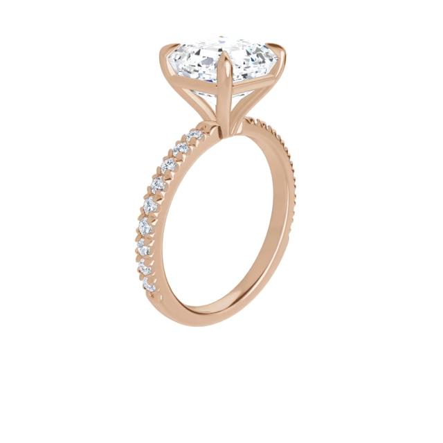 Chloe French Set Lab Diamond Ring