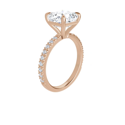 Chloe French Set Lab Diamond Ring