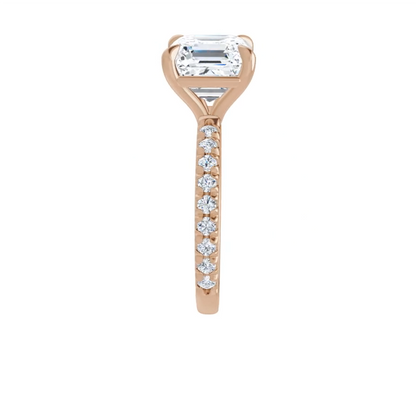 Chloe French Set Lab Diamond Ring
