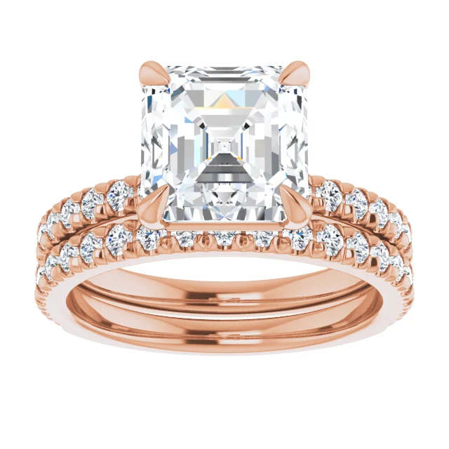 Chloe French Set Lab Diamond Ring