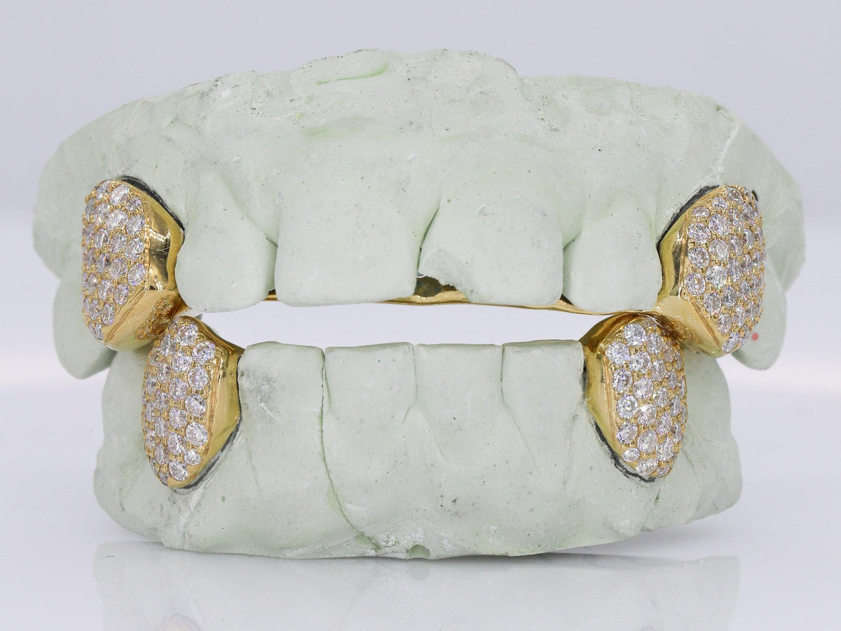 Diamond Fangs VVS Moissanite Diamond Grillz