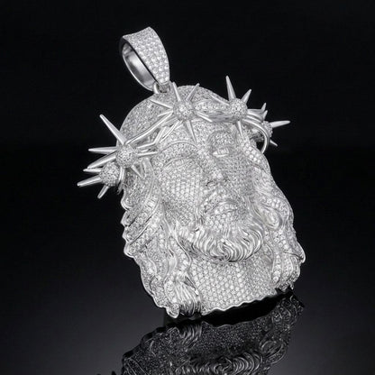Diamond Chirst Jesus Piece Fully Iced Pendant