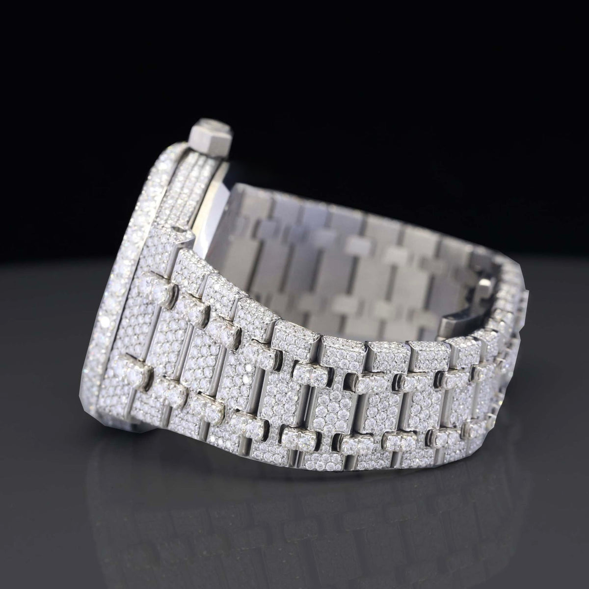 Unique Fully Iced Out Moissanite Diamond Automatic Watch for Men
