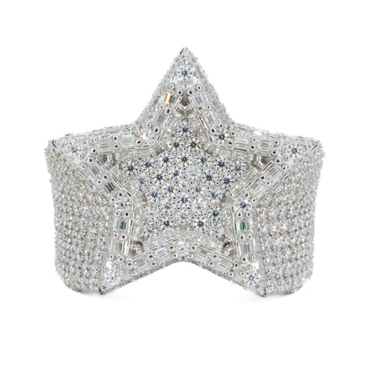 Baguette Parameter Star VVS Moissanite Diamond Ring