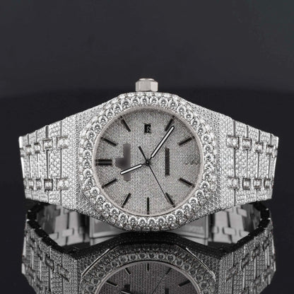 Premium Moissanite Iced Out Diamond Bust Down Automatic Watch