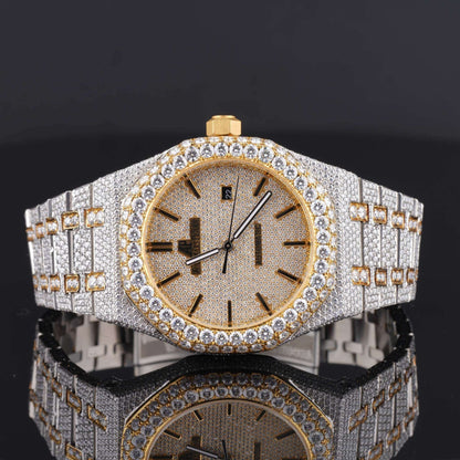 Premium Moissanite Iced Out Diamond Bust Down Automatic Watch