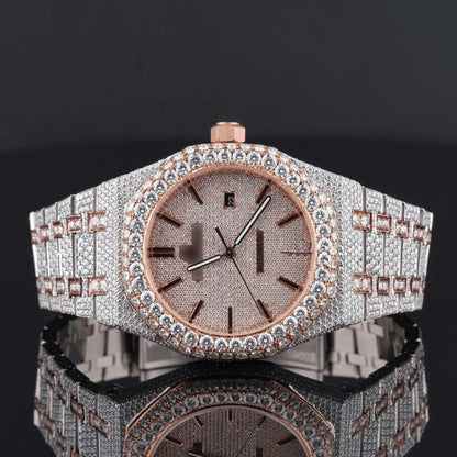 Premium Moissanite Iced Out Diamond Bust Down Automatic Watch