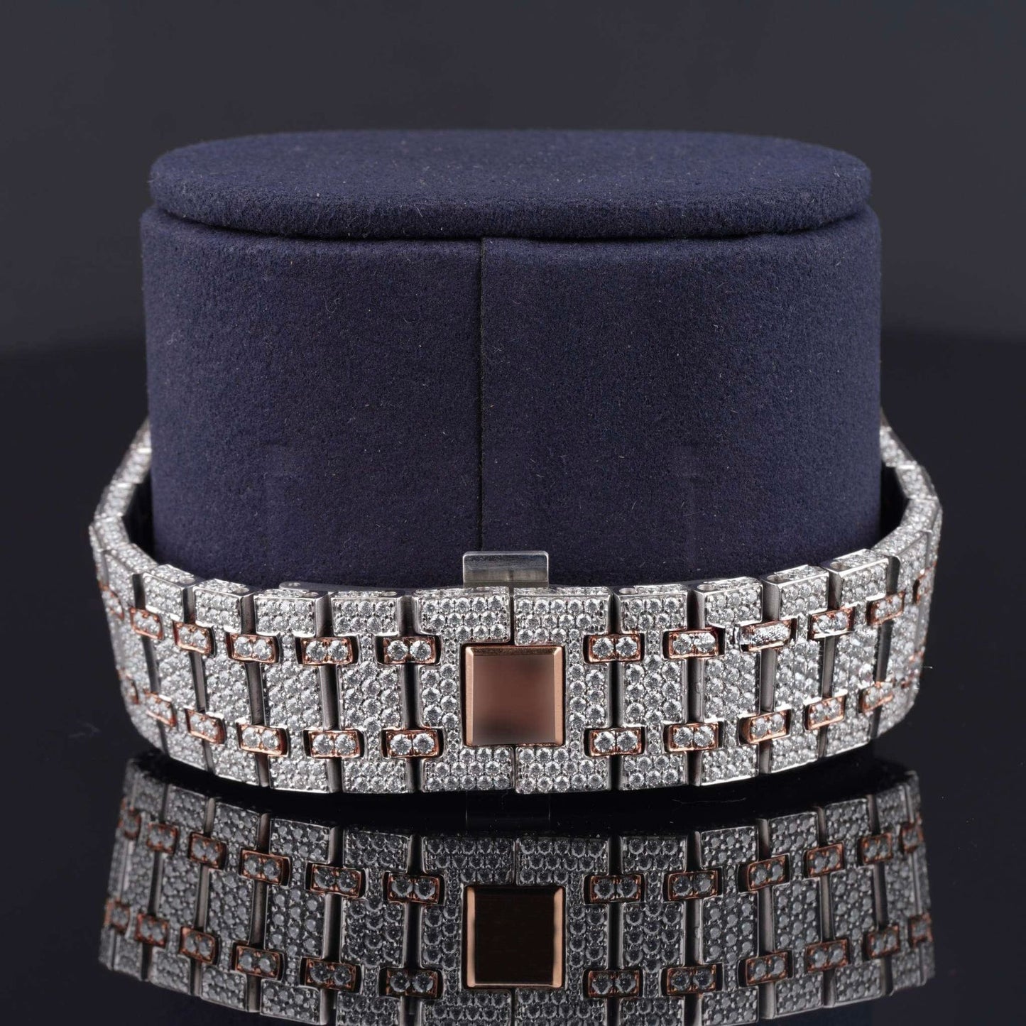 Premium Moissanite Iced Out Diamond Bust Down Automatic Watch