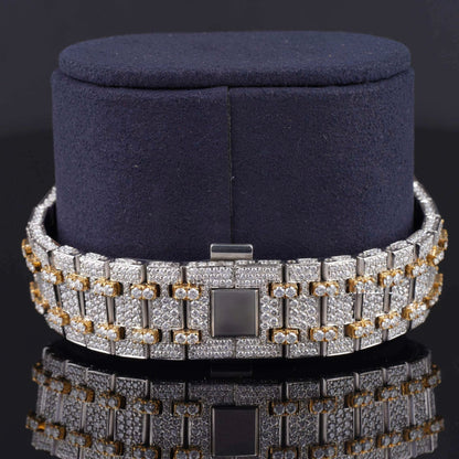 Fabulous Iced Out Automatic Analog Diamond Moissanite Watch