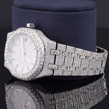 Awesome Automatic Sapphire Crystal Glass Moissanite Watch for Men