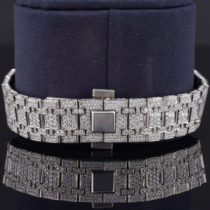 Awesome Automatic Sapphire Crystal Glass Moissanite Watch for Men