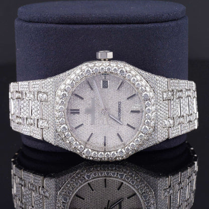 Awesome Automatic Sapphire Crystal Glass Moissanite Watch for Men