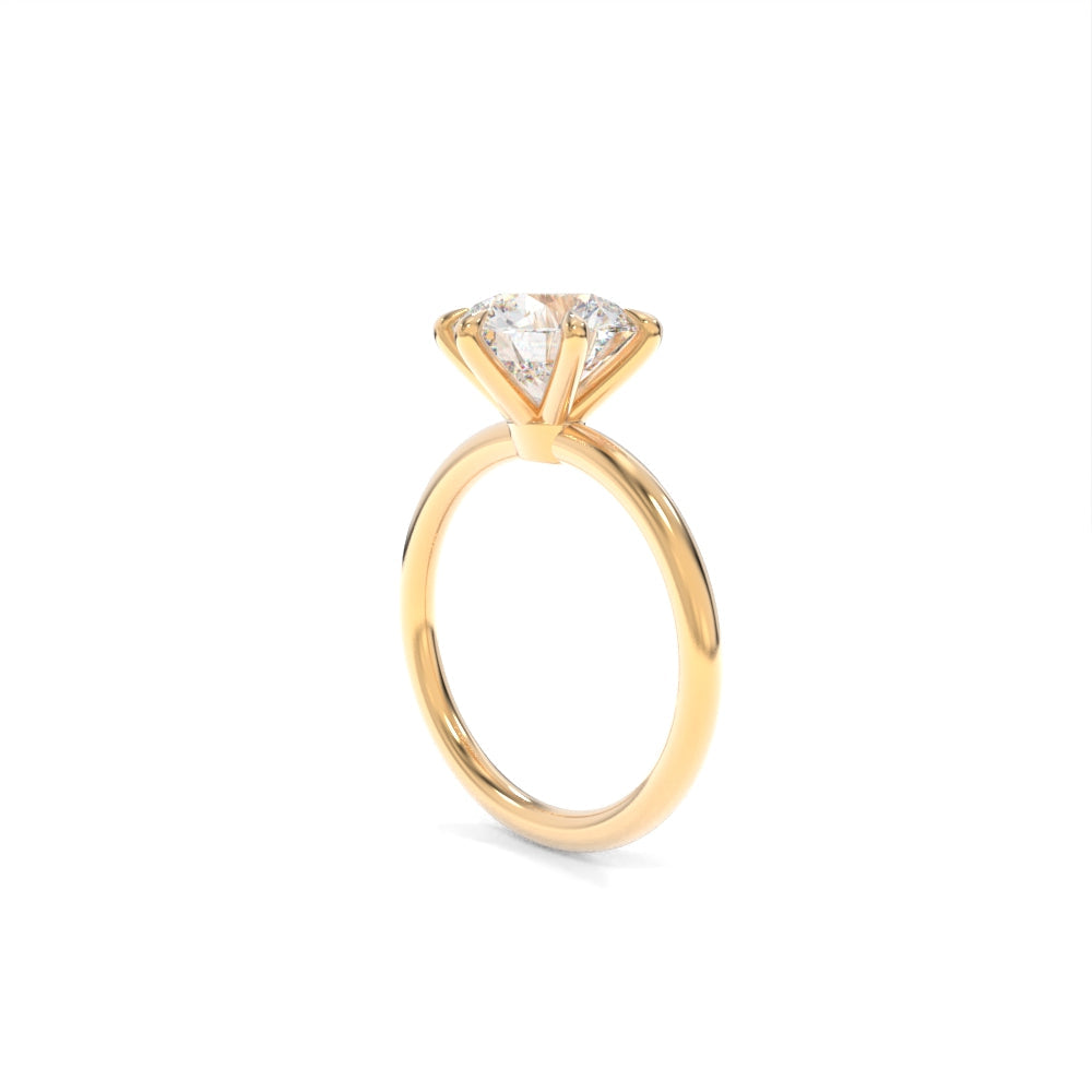 Jennie Solitaire - 8.5mm Round H&A TTG Moissanite