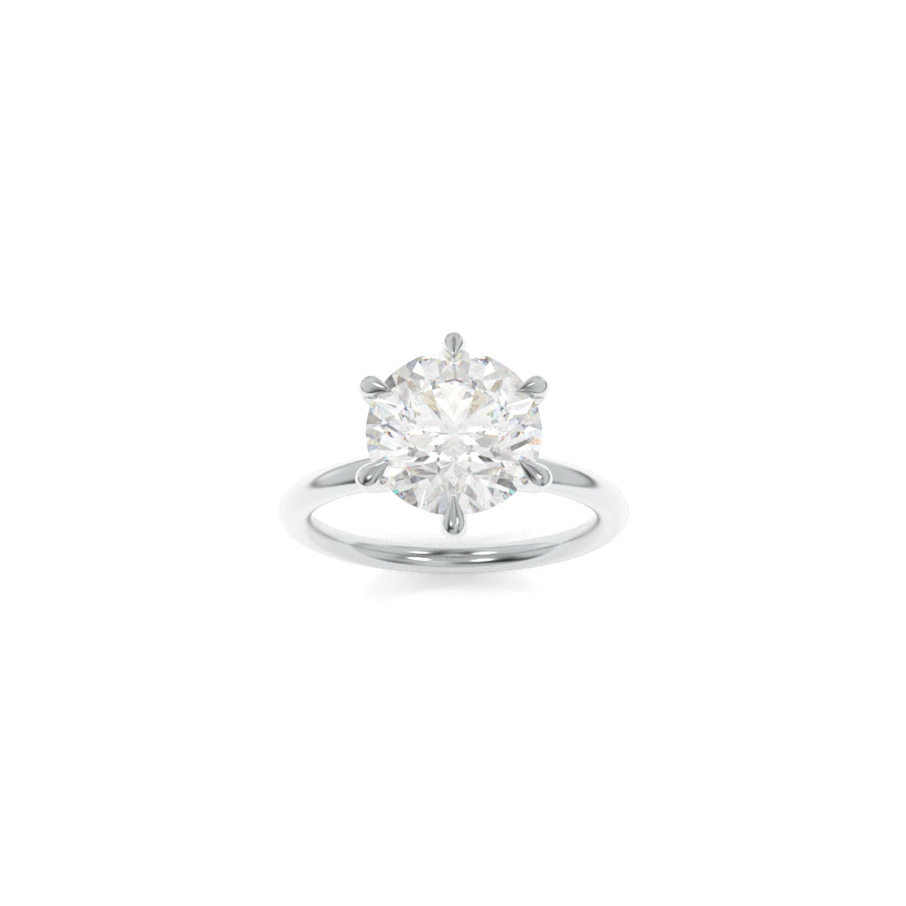 Jennie Solitaire - 7mm Round Old European Cut TTG Moissanite