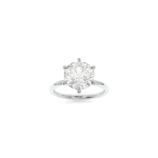 Jennie Solitaire - 7mm Round Old European Cut TTG Moissanite