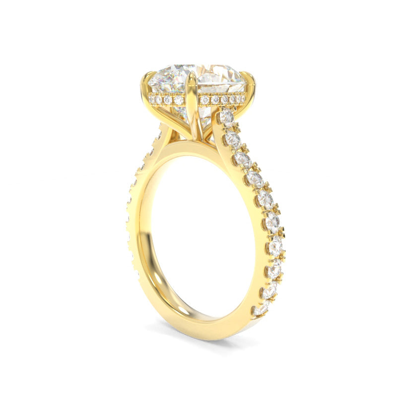 Jessie Ring - 10x7.5mm Oval TTG Moissanite
