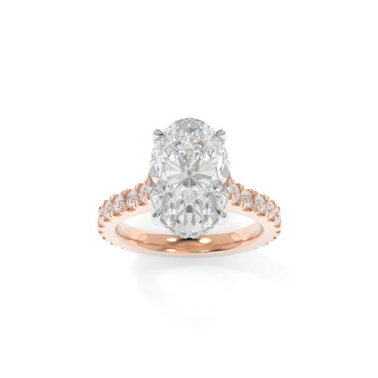 Jessie Ring - 12x8mm Modern Oval TTG Moissanite