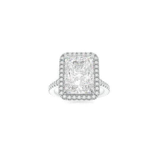 Leighton Ring - 8x6mm Radiant TTG Moissanite
