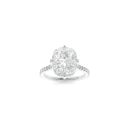 Nora Ring - 10.5x9mm Modern Cushion TTG Moissanite