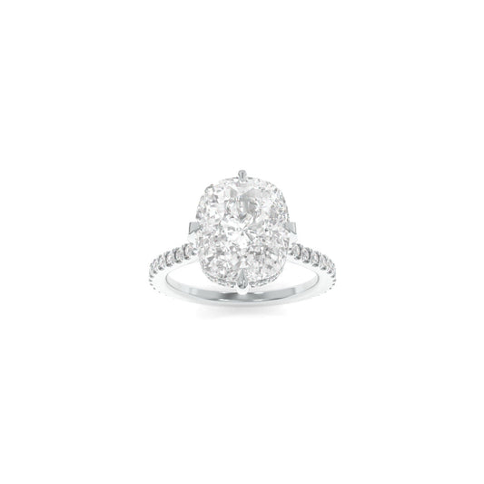 Nora Ring - 10.5x9mm Modern Cushion TTG Moissanite