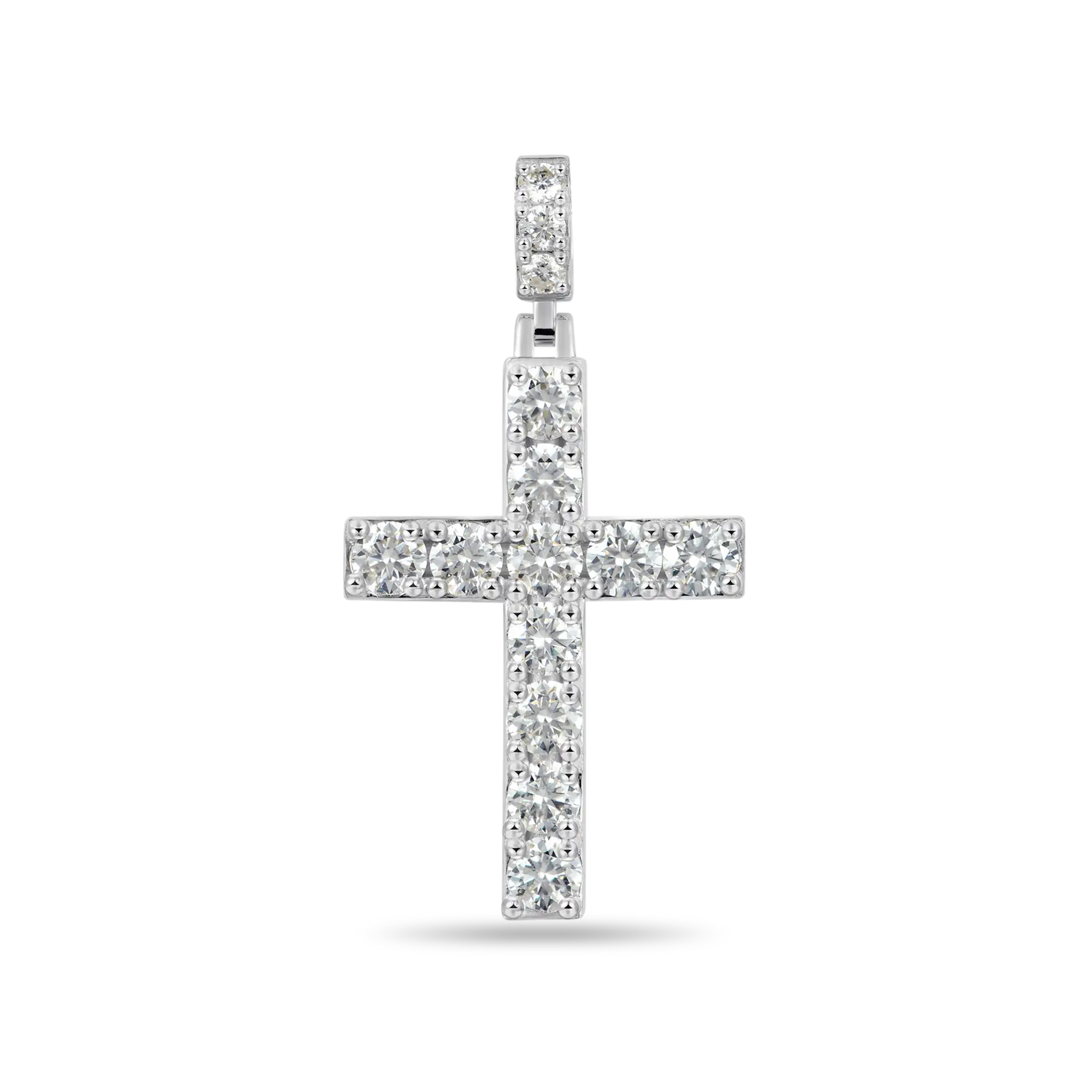 Luxury Blessed Mary Halo Winged Moissanite Pendant