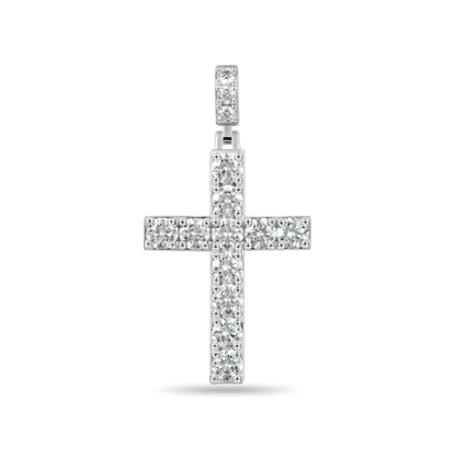 Luxury Blessed Mary Halo Winged Moissanite Pendant