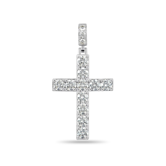 Luxury Blessed Mary Halo Winged Moissanite Pendant