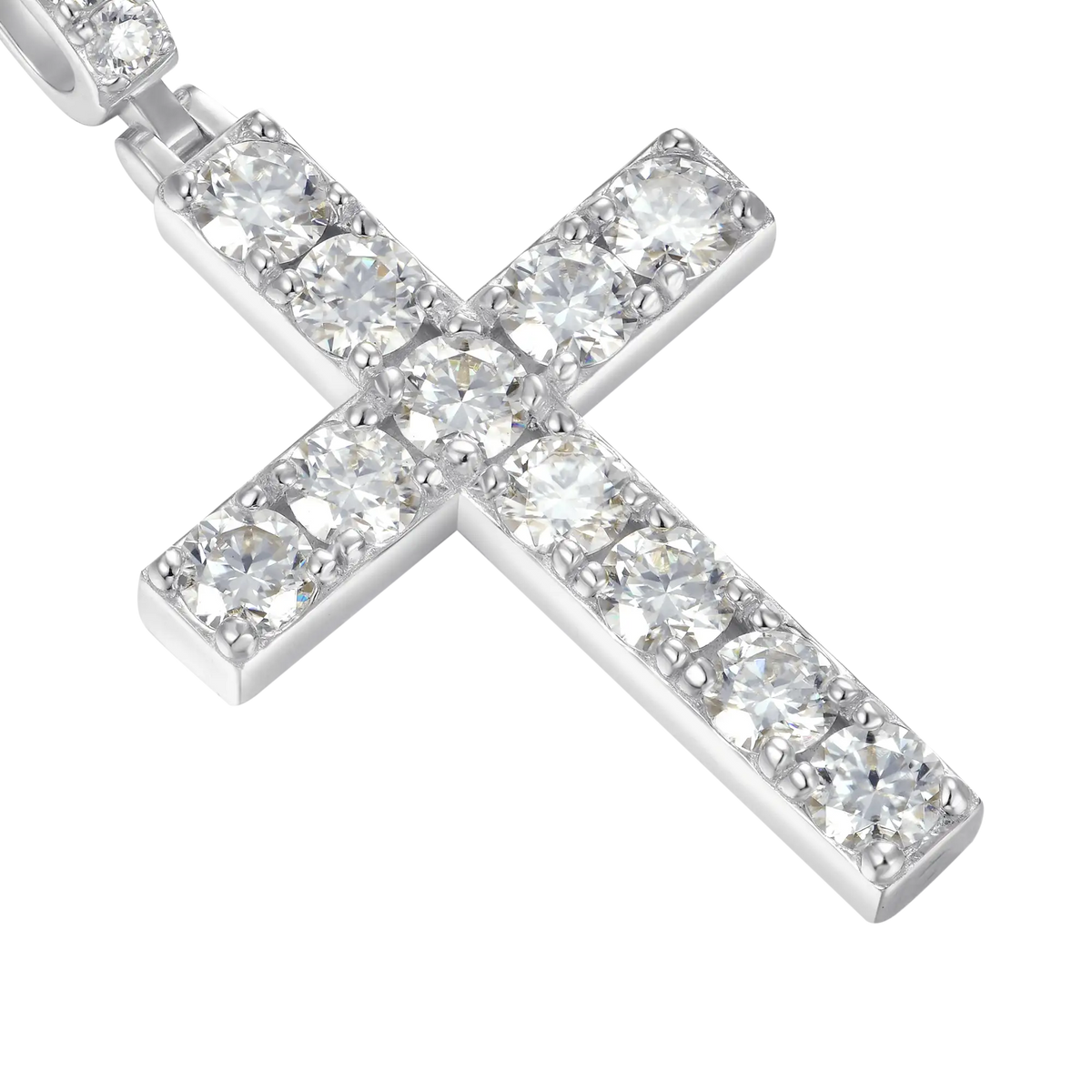 Luxury Blessed Mary Halo Winged Moissanite Pendant