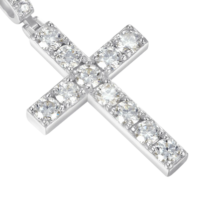 Luxury Blessed Mary Halo Winged Moissanite Pendant