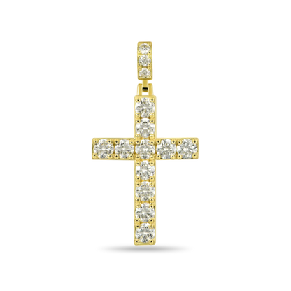 Luxury Blessed Mary Halo Winged Moissanite Pendant