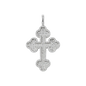 Luxury Round Cut Bottoni Moissanite Cross Pendant