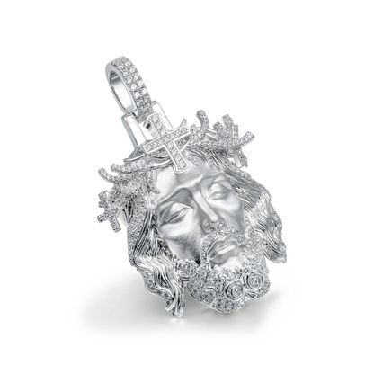 Diamond Jesus Piece Iced Moissanite Pendant