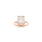 Rachel Solitaire - 9x6.5mm Emerald TTG Moissanite