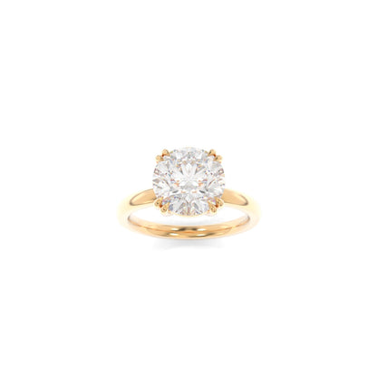 Rachel Solitaire - 8.5mm Round H&A TTG Moissanite