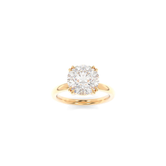 Rachel Solitaire - 8.5mm Round H&A TTG Moissanite