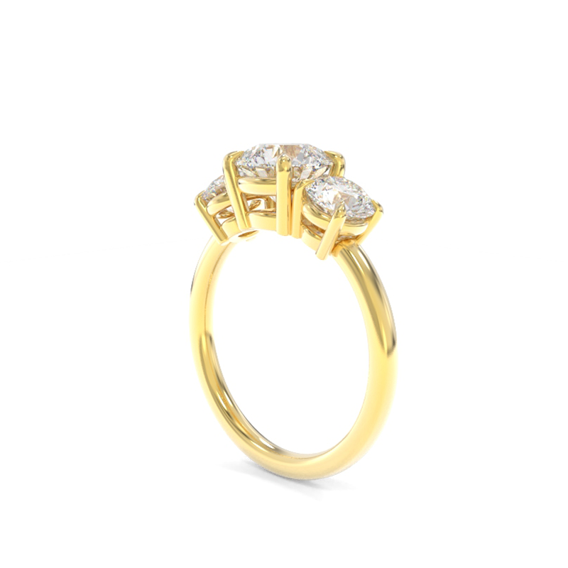 Samantha Solitaire - 6mm Round TTG Moissanite